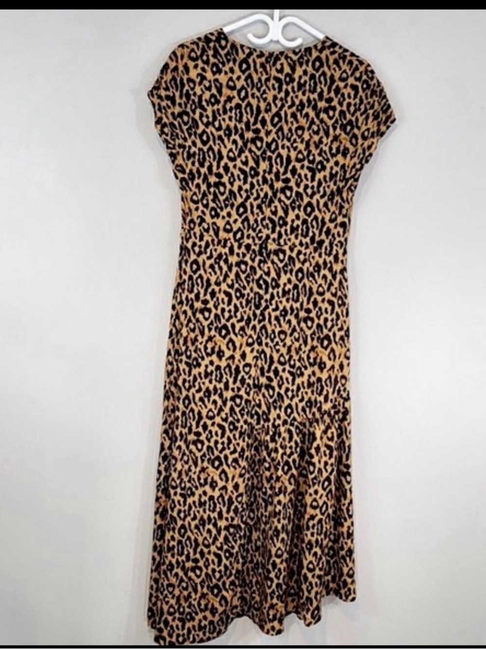 ZARA Wild Muse Leopard Print Tiered Maxi Dress Size S NWT - Picture 6 of 12